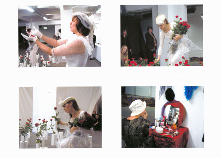 Performance zur Installation -Alles wird gut- im Haus Schwarzenberg, Berlin 1999