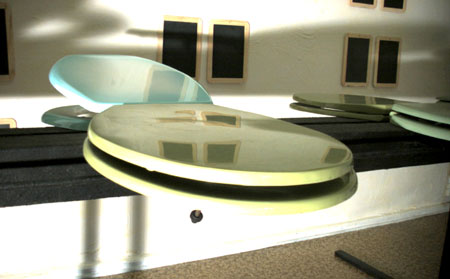 Kinetische und audio-visuelle Installation -Appetit- in der art-ambulance, Berlin