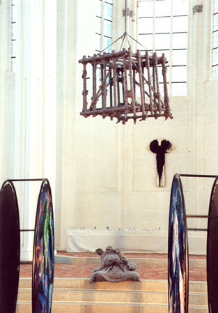 Kinetische und audio-visuelle Installation -3rd floor oder das Knigspaar besucht die Vorstadt nach der Krnung-