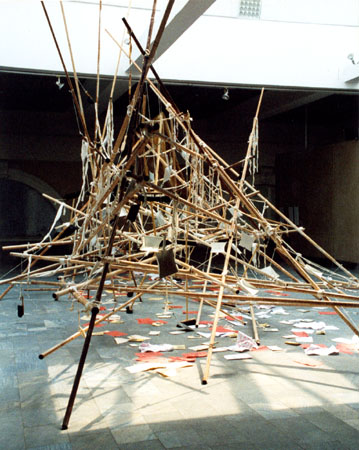 Audio-visuelle Installation -Paradies-, St. Petersburg 1999