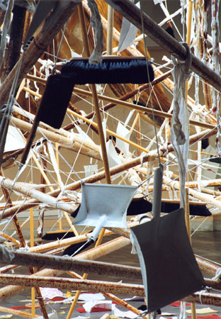 Audio-visuelle Installation -Paradies-, St. Petersburg 1999
