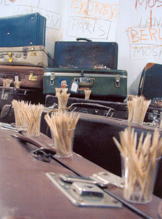 Installation -Breakfast- Haus Schwarzenberg, Berlin 1999