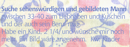 Suche sehenswrdigen und gebildeten Mann