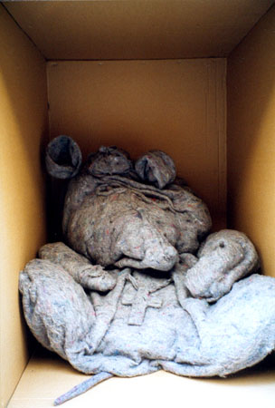 Aufbau der Installation -3rd floor oder das K�nigspaar besucht die Vorstadt nach der Kr�nung-