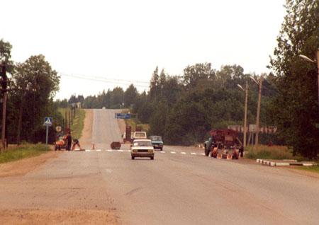 Fahrt von St. Petersburg nach Ladoga zum Ladogasee im Sommer 2000