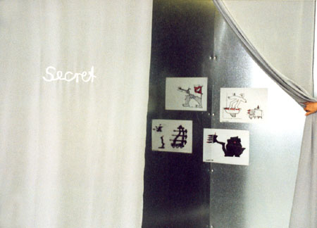 Secret room, Teil der kinetischen Installation -Neptuns Juwelier- in der Manege in St. Petersburg