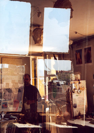 Im Atelier beim K�nstler Alexei Kostroma in St. Petersburg