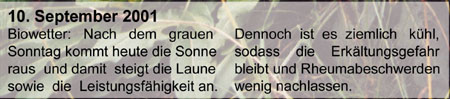10 September 2001